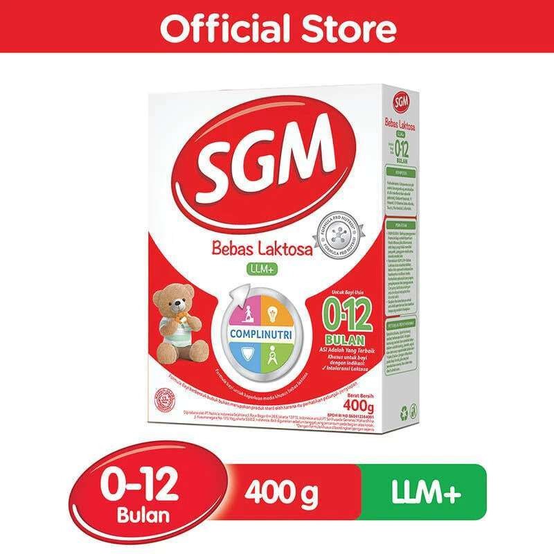SGM LLM+ Bebas Laktosa Susu Formula 400gr