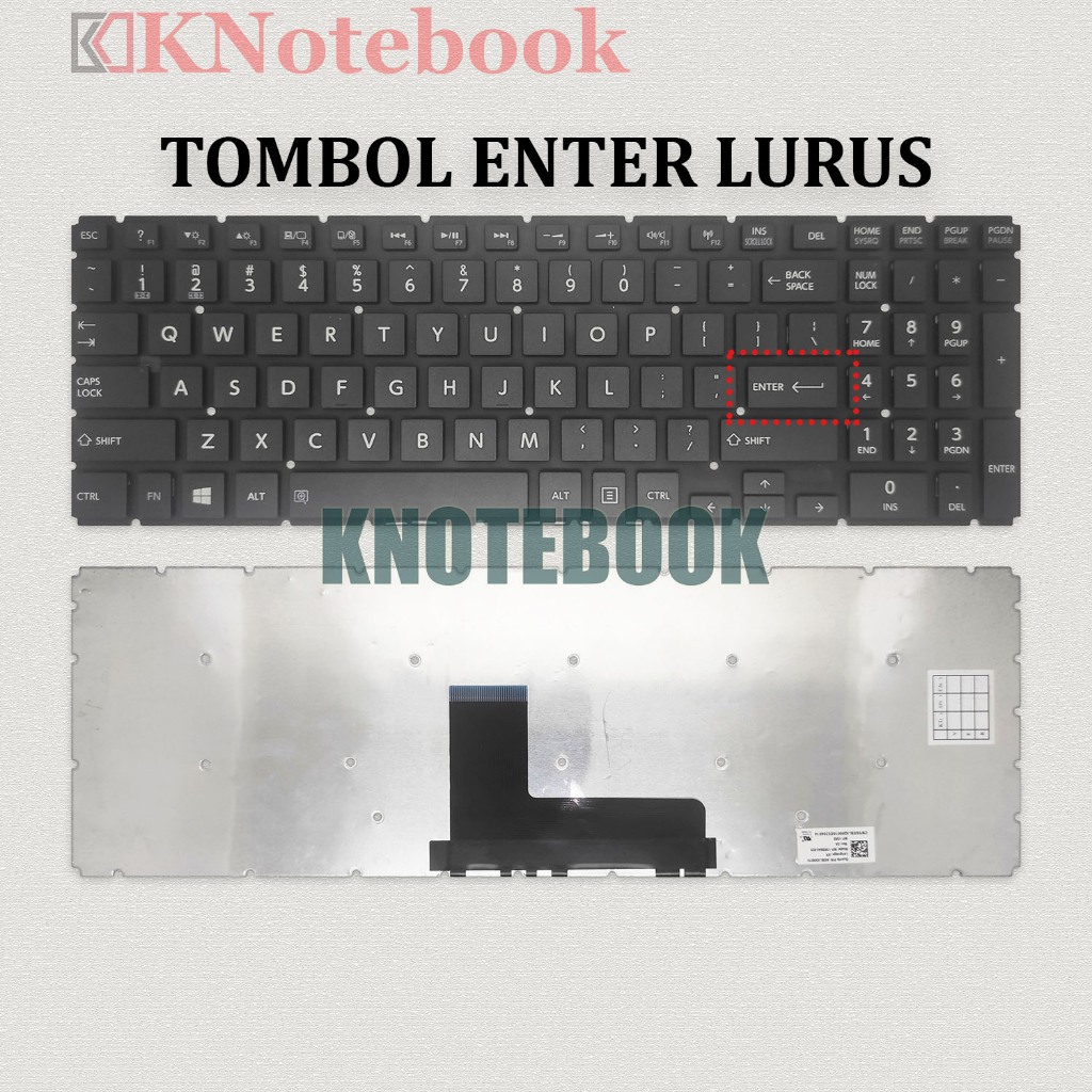 Keyboard Toshiba Satellite C55-C C55D-C C55T-C Black