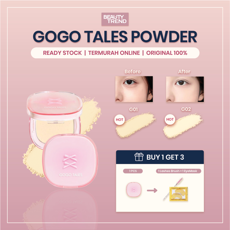 [READY ORI] Gogo Tales Powder Gogo Tales Compact Powder Gogo Tales Cushion Gogo Tales Bedak GT811