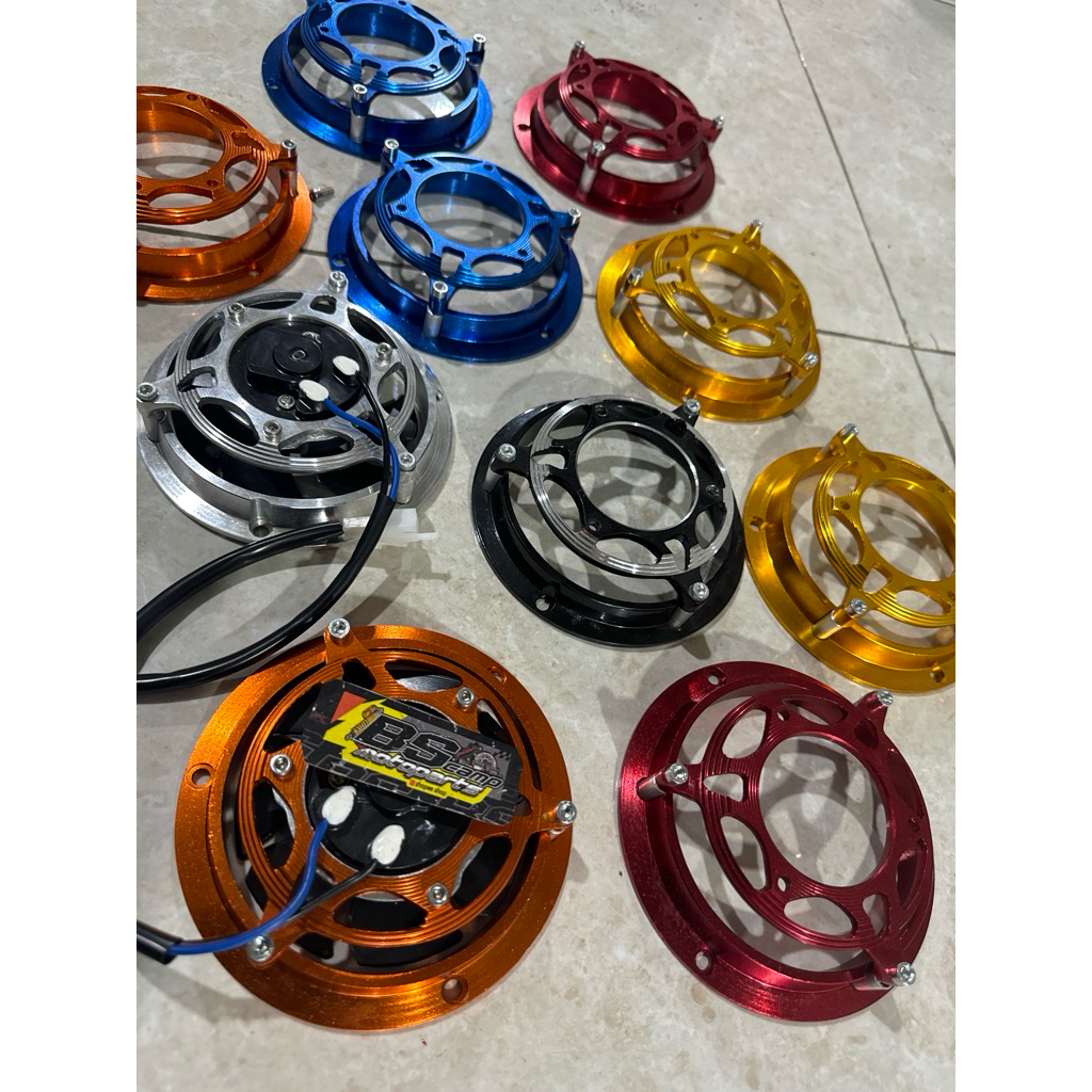 KIPAS RADIATOR EXTRA FAN COVER CNC UNIVERSAL