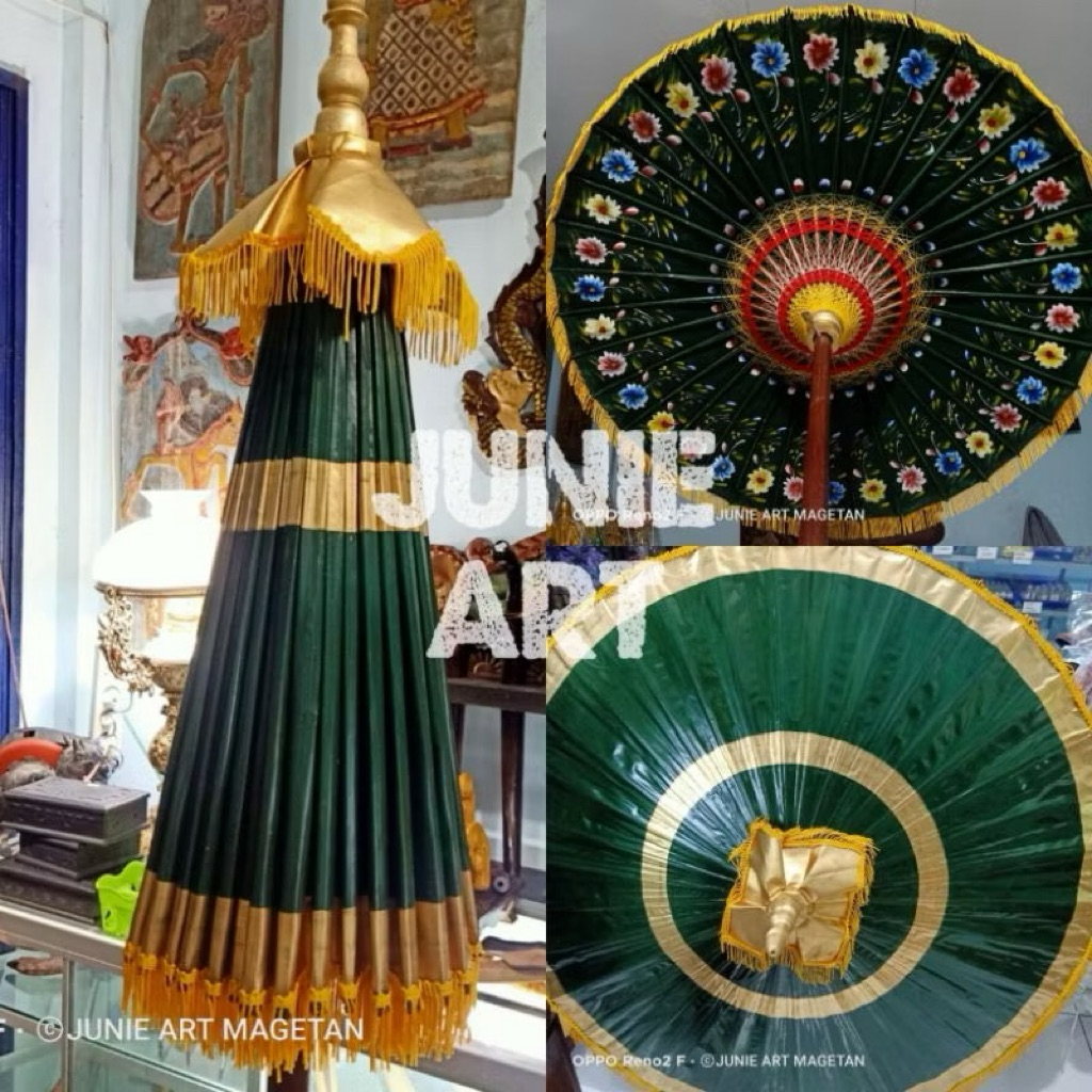 Payung Keraton Hijau Payung agung payung jawa Tedung bali Tinggi 2 meter