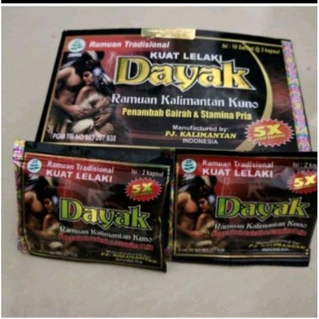Kapsul Herbal Ramuan Tradisional Kalimantan Kuno Kuat Lelaki Dayak