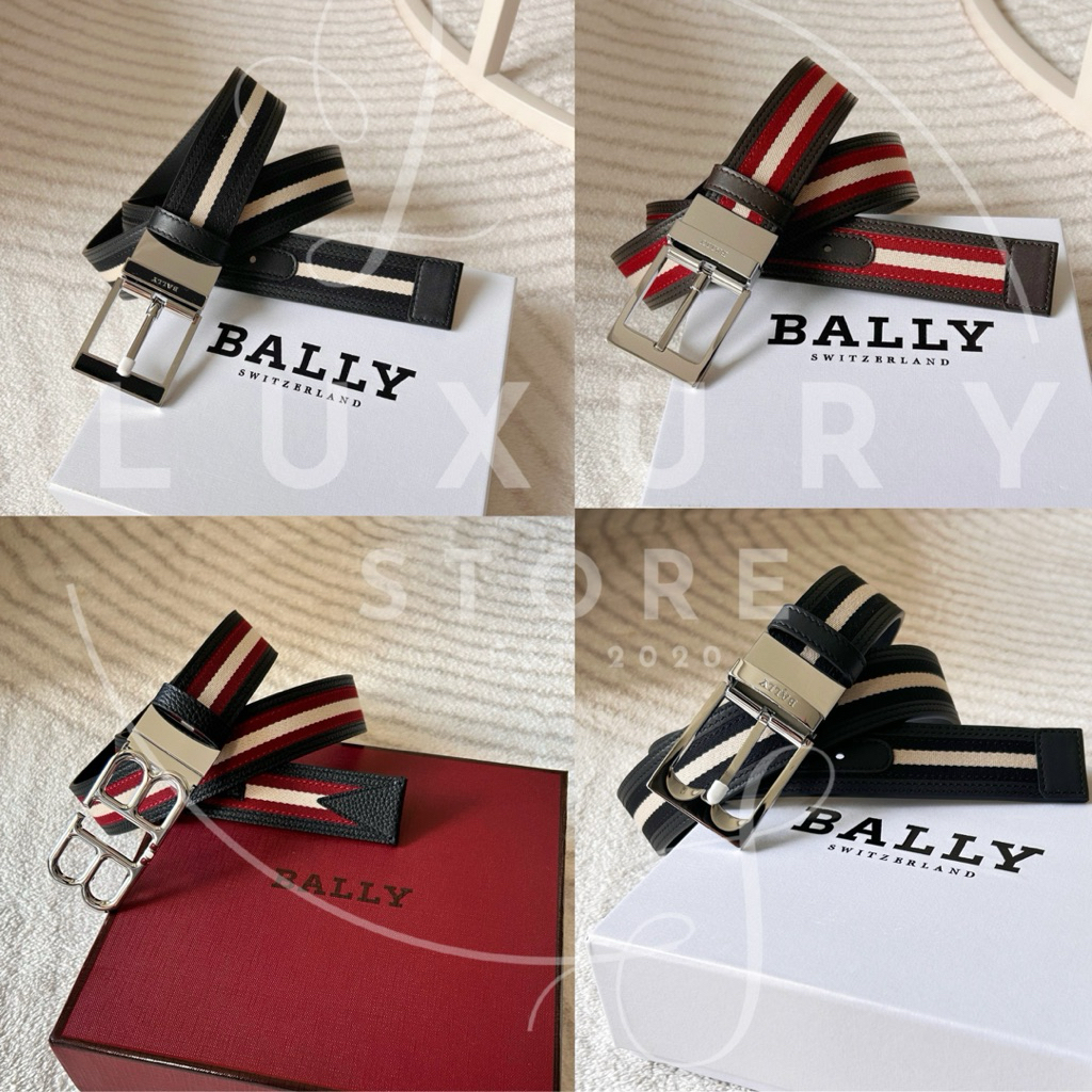 LUXURY STORE Ikat Pinggang Bally Belt Casual Gesper Bally Stule Casual Leather Original