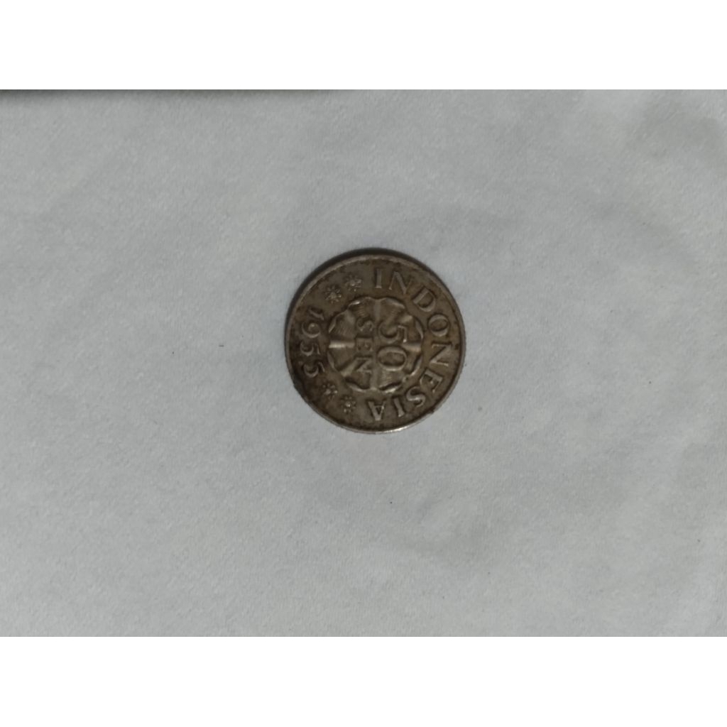 Koin kuno Belanda 50 sen 1955
