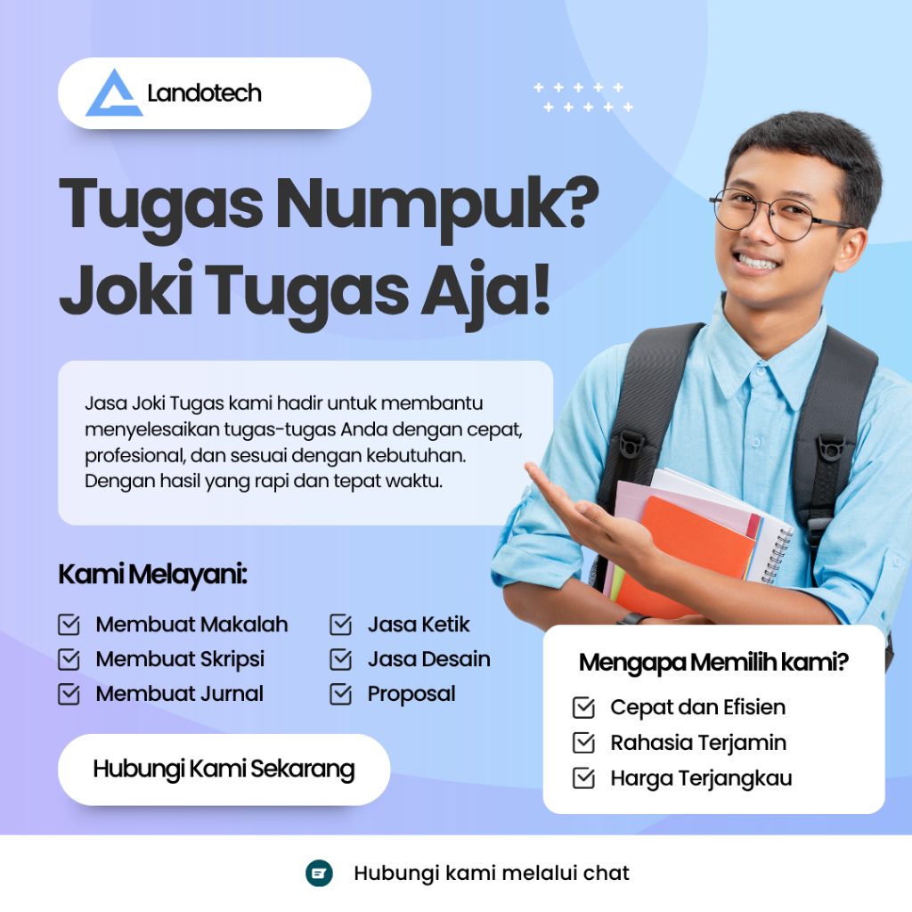 Jasa Joki Bimbingan & Pendampingan Tugas Sekolah dan Kampus | Bantuan Belajar dan Revisi