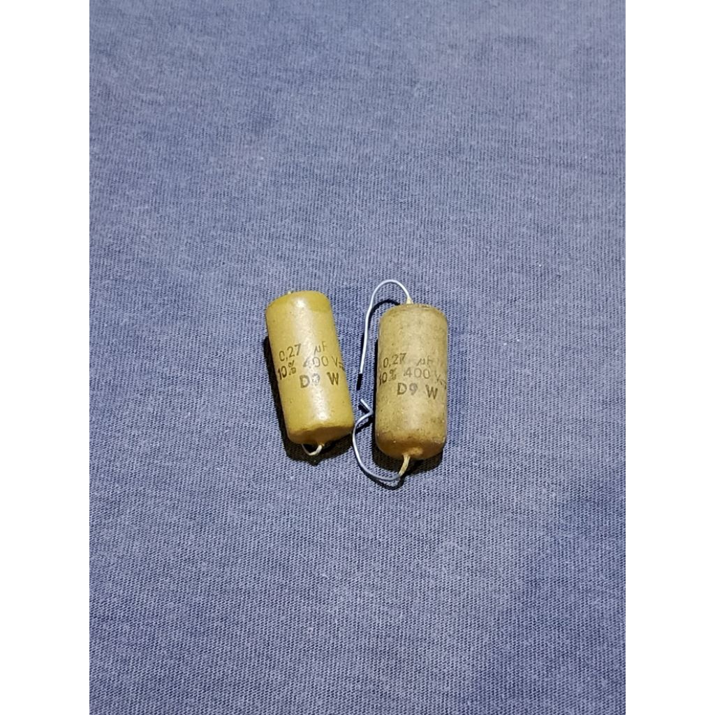 capacitor mullard 0,27uf/400v kapasitor vintage
