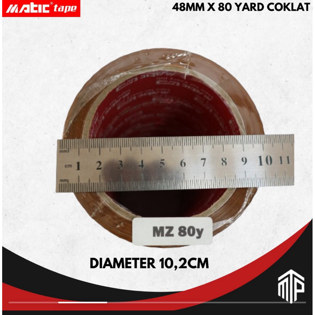 Lakban Cokelat Matic 48mm x 80Yard