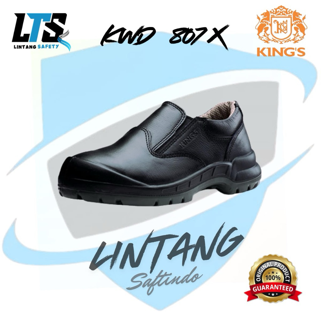 Sepatu Safety Shoes King's KWD 807 X / Sepatu Kerja Proyek Original Bersertifikat SNI