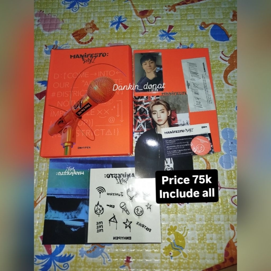 enhypen album set unsealed pc jay jungwon