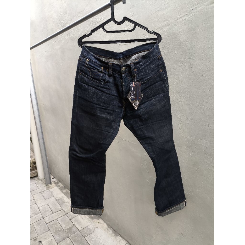 Celana Jeans Denim Carnivores Soul Wolverine 16oz Original Sage Oldblue NBDN Momotaro