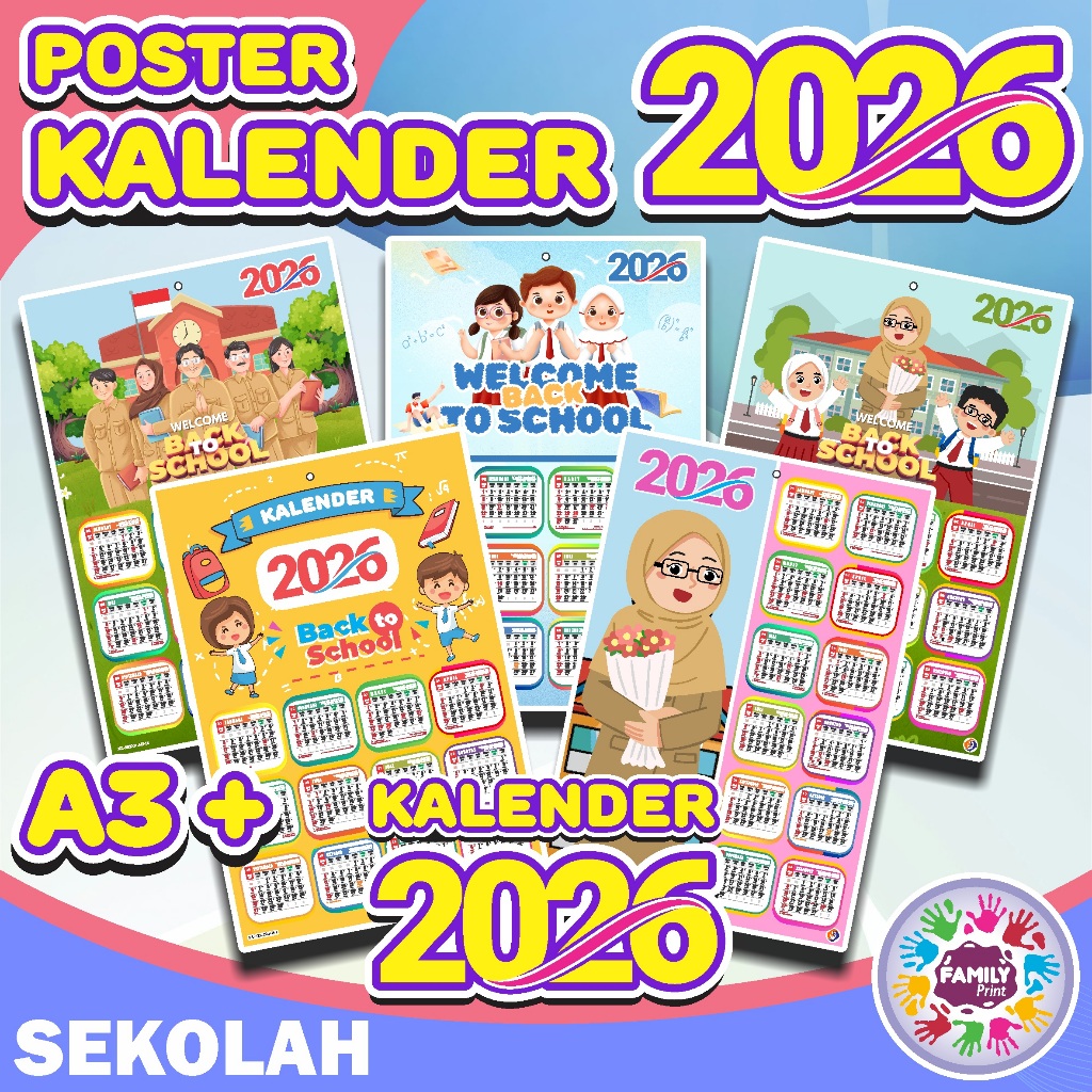 Kalender 2026 - Kalender 2026 Lengkap - Kalender 2026 Murah / Kalender Dinding 2026