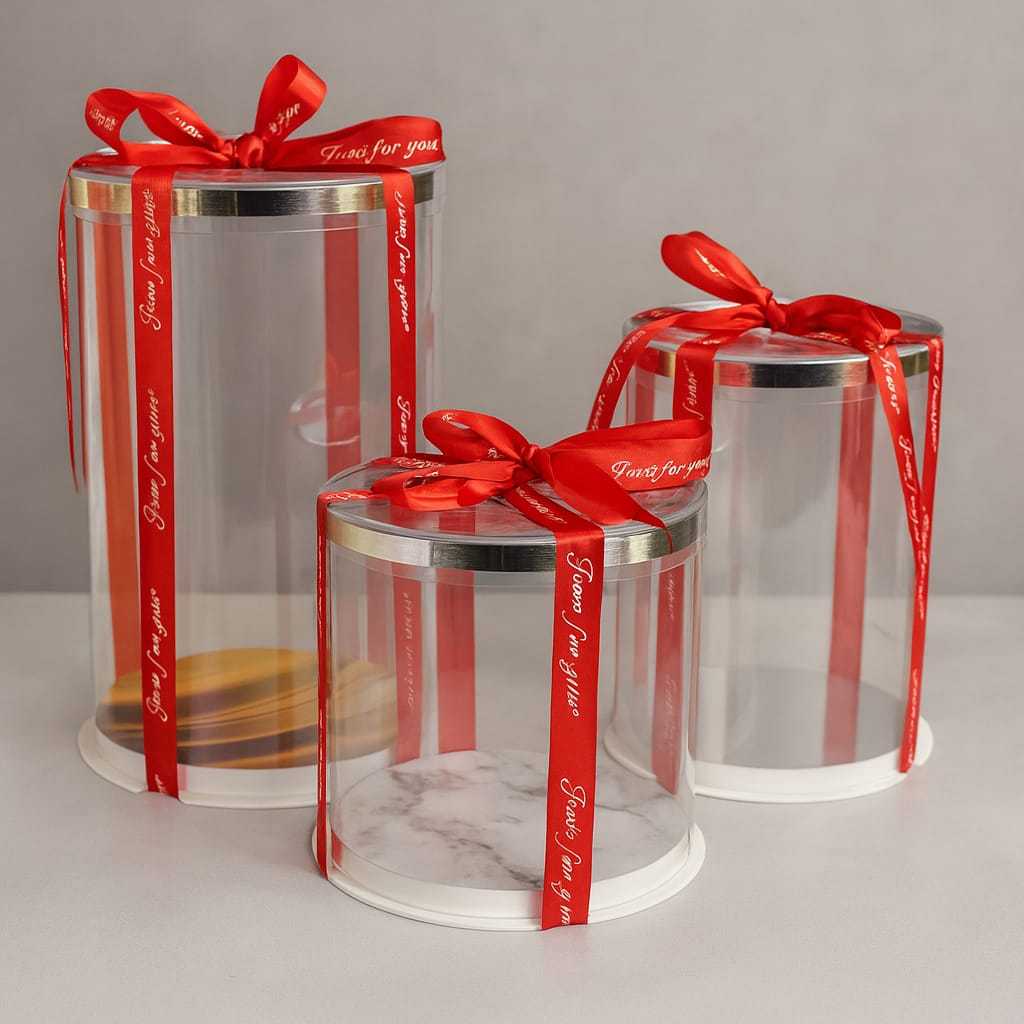 BOX BULAT  (TINGGI 35 CM ) SESERAHAN/ HANTARAN/GIFTBOX / CAKE BOX / SOUVENIR