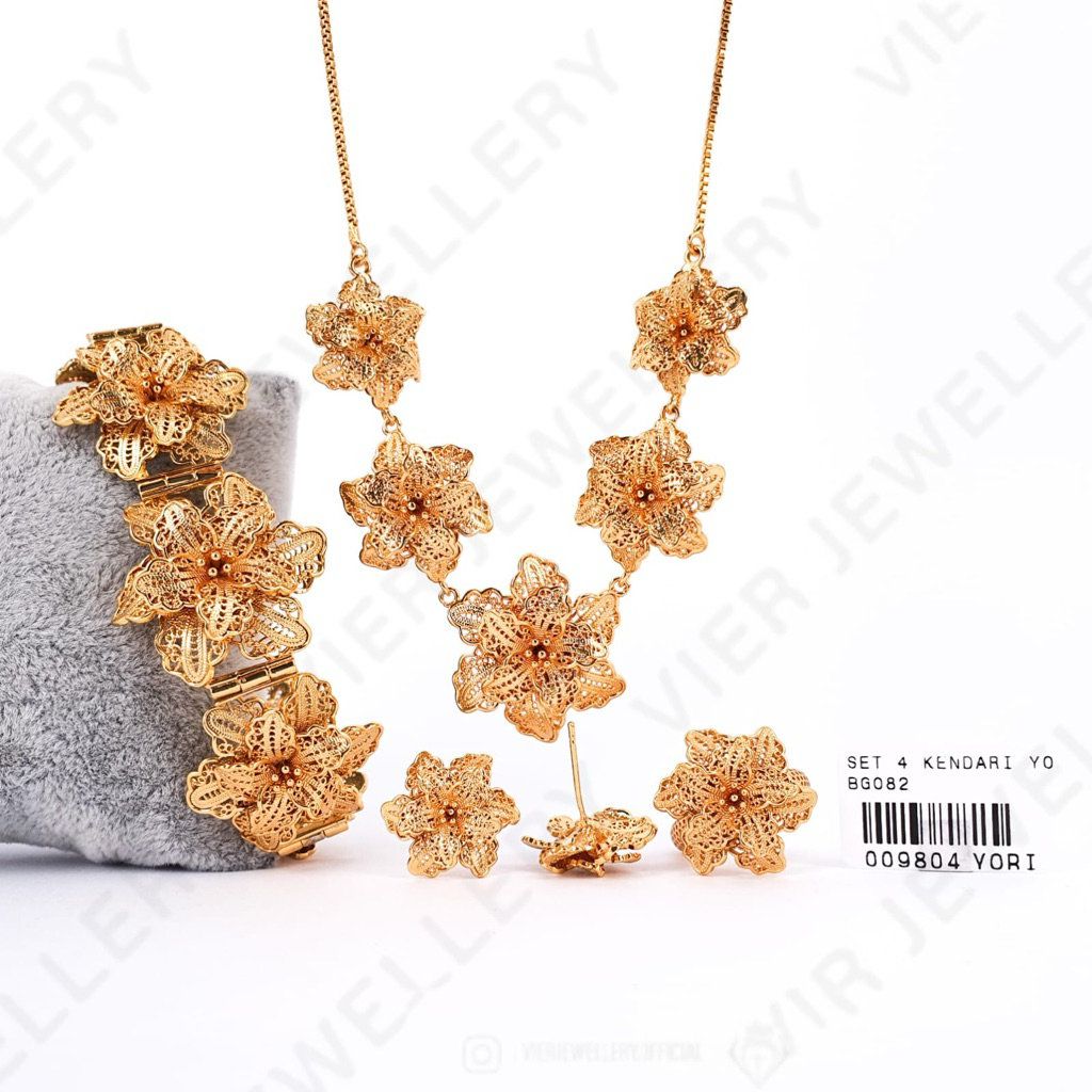 set perhiasan Kendari model terbaru