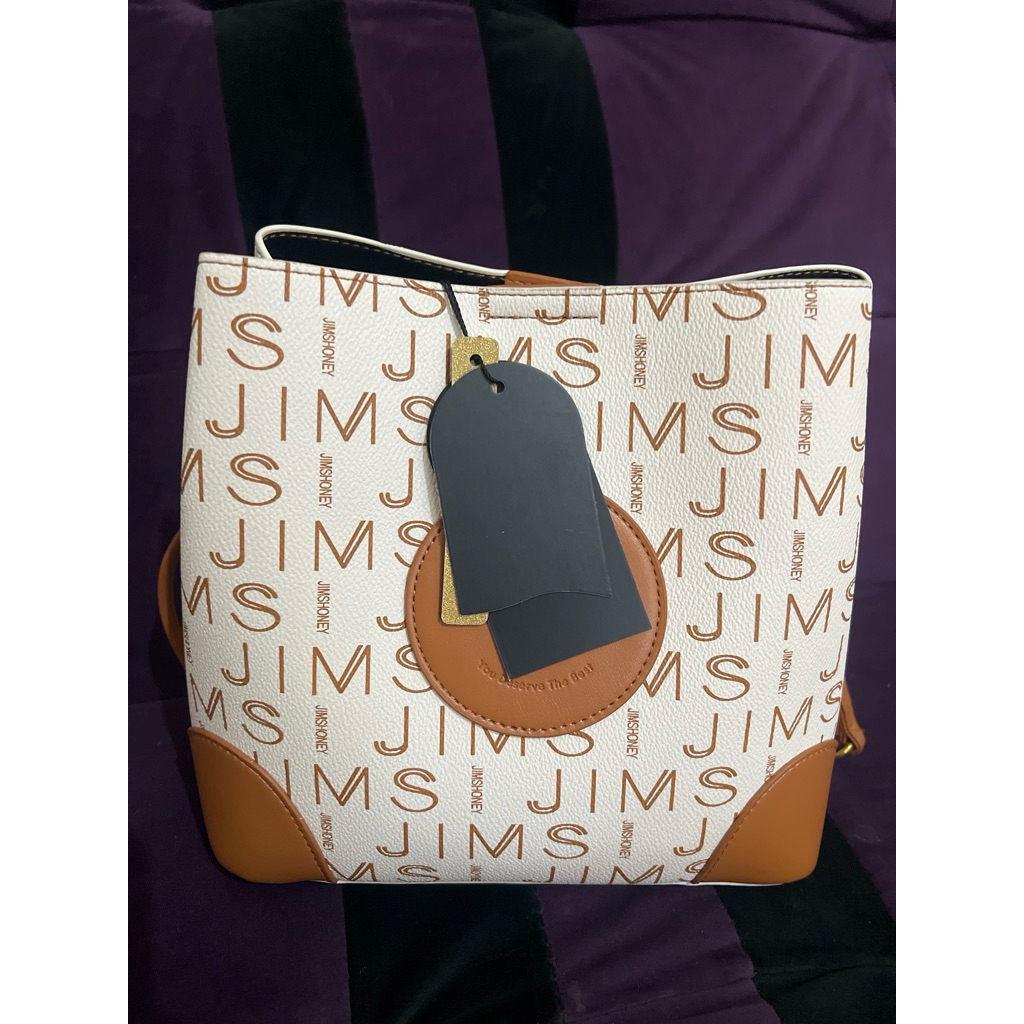 Tas wanita Jims Honey free dompet kartu coklat