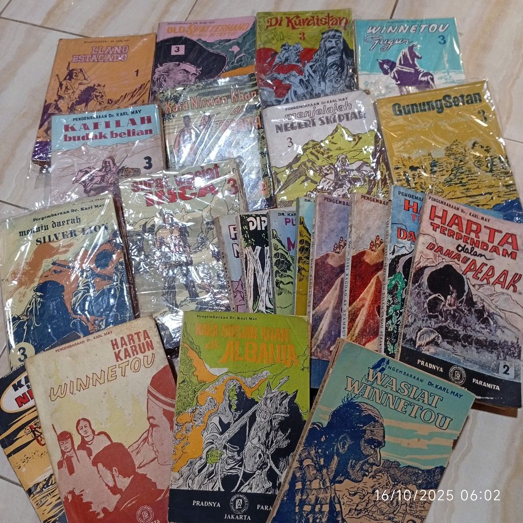 Buku cerita kisah pengembaraan petualangan karl may di pelosok balkan dan lain lain