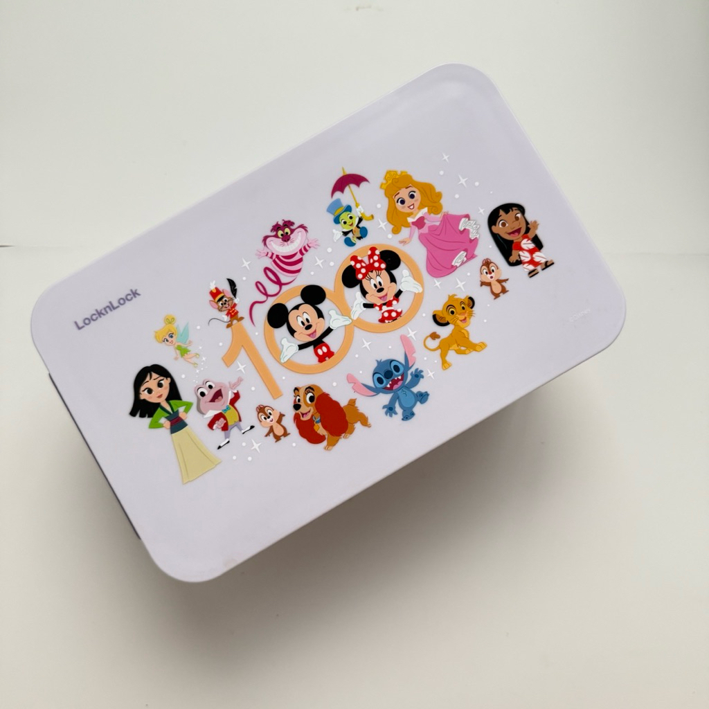 preloved LocknLock Exclusive Vacuum Lunch Box With Bag Disney100 Edition