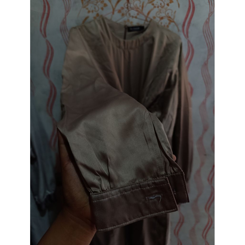 Gamis satin polos