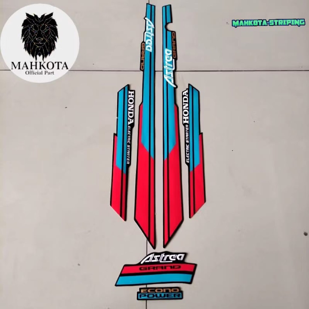 STRIPING STIKER HONDA ASTREA GRAND BULUS KAPSUL LIST BODY 1992 1993 toska MODEL ORIGINAL