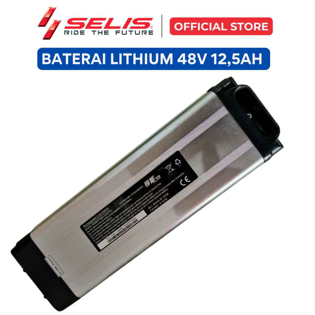 SELIS - Baterai Lithium 48V 12,5Ah Sepeda Listrik IOI pro ( Battery Lithium )