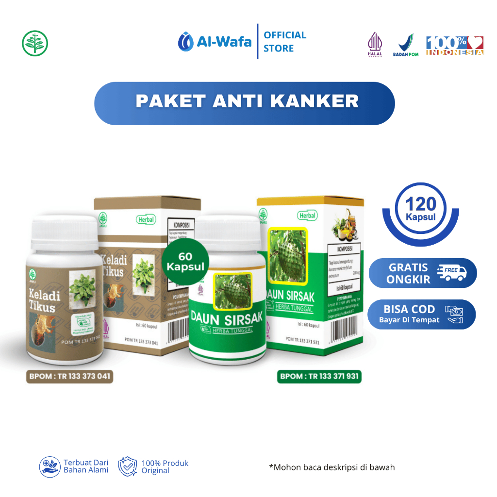 HIU – PAKET ANTI KANKER Keladi Tikus + Daun Sirsak Membantu Memelihara Kesehatan Penderita Kanker