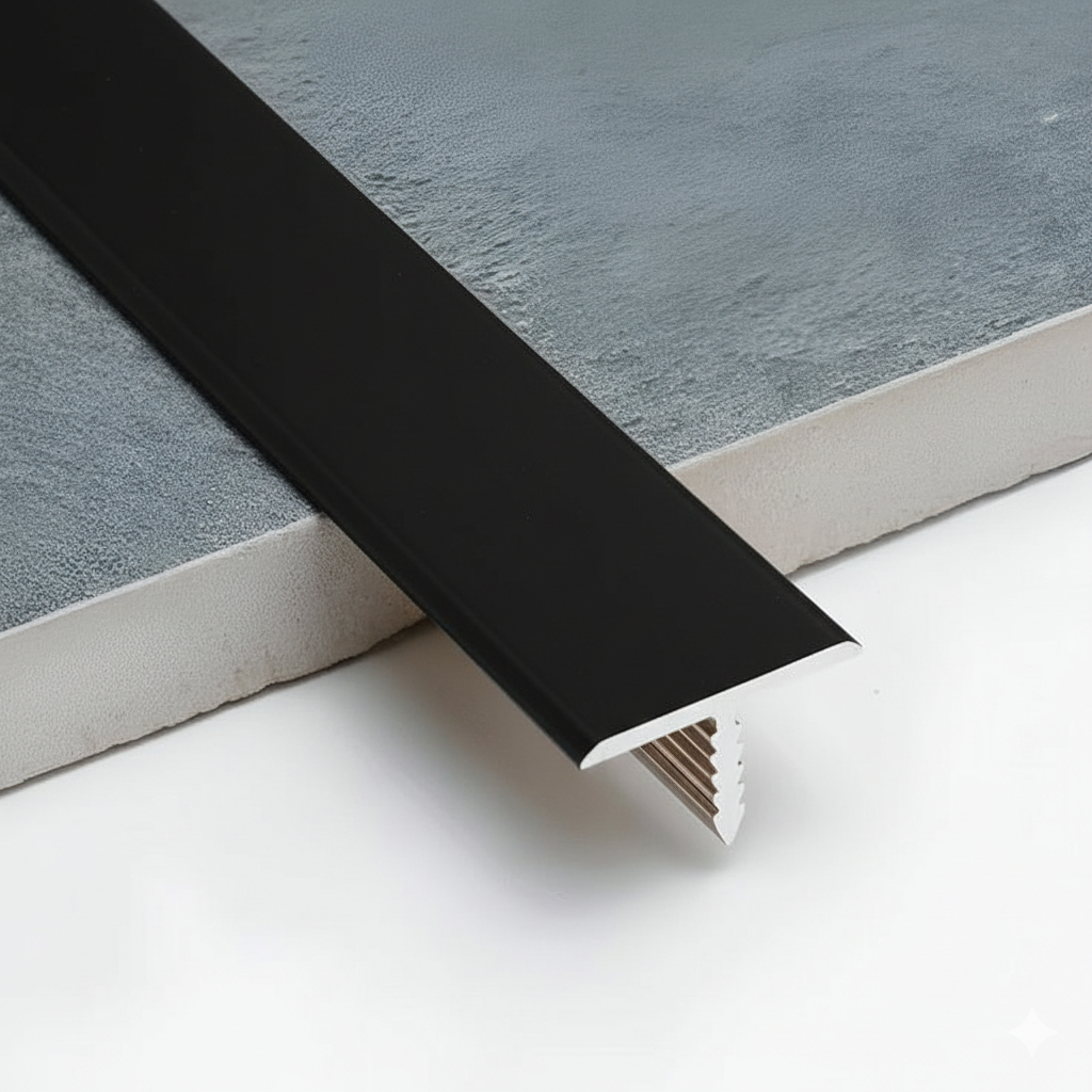 List T Alumunium Warna Hitam | Dekorasi Dinding