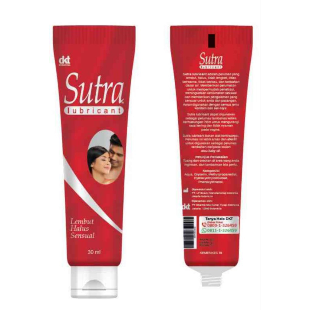 Sutra Lubricant 30ml kondom/pelumas privasi aman