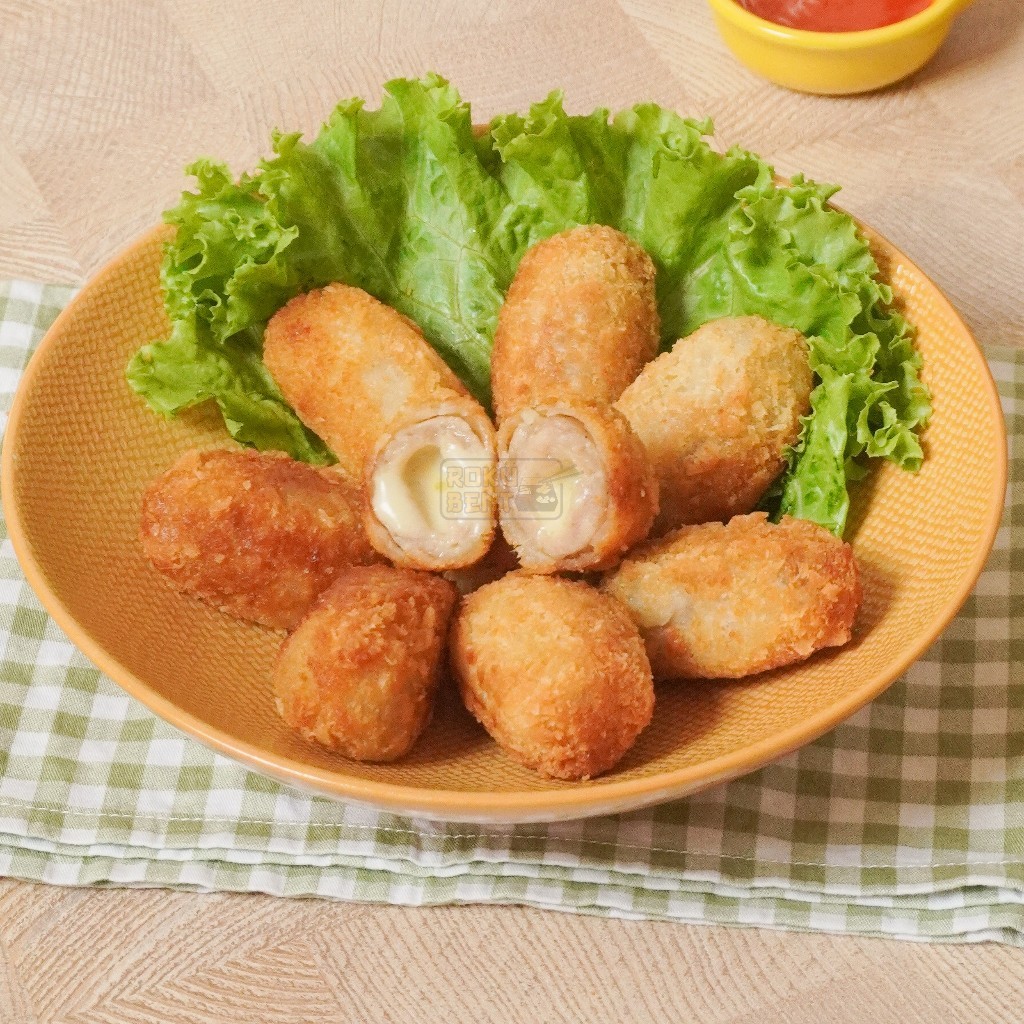 Udang Keju Roku Bento JKT isi 10 - Nugget Udang Keju Lauk Bekal Praktis Siap Goreng