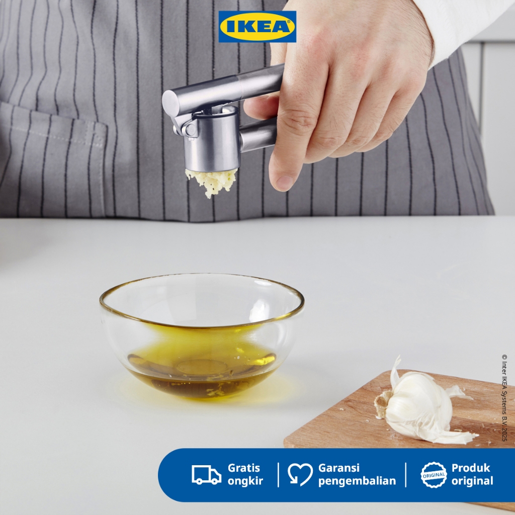 IKEA KONCIS Penghancur Bawang Baja Tahan Karat