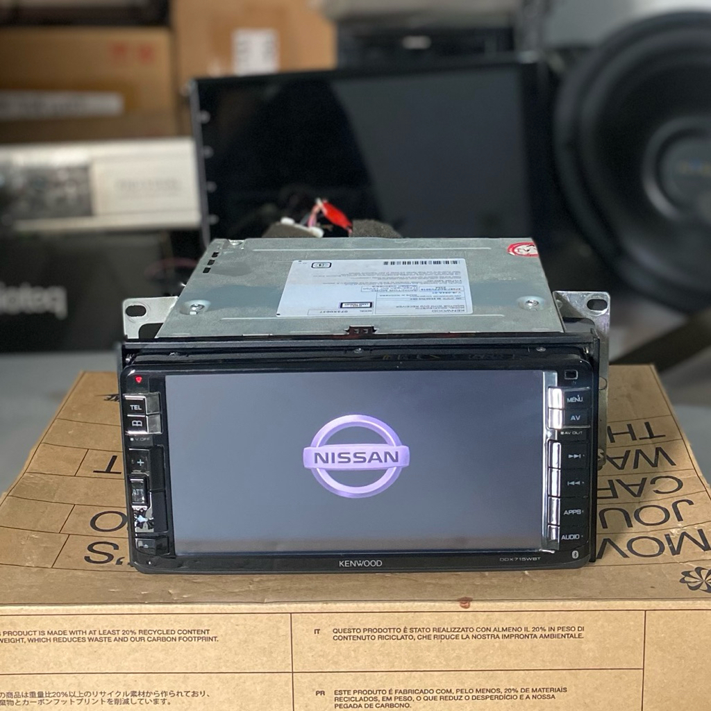 Head unit merk kenwood original nissan grand livina ukuran 7 inch wide