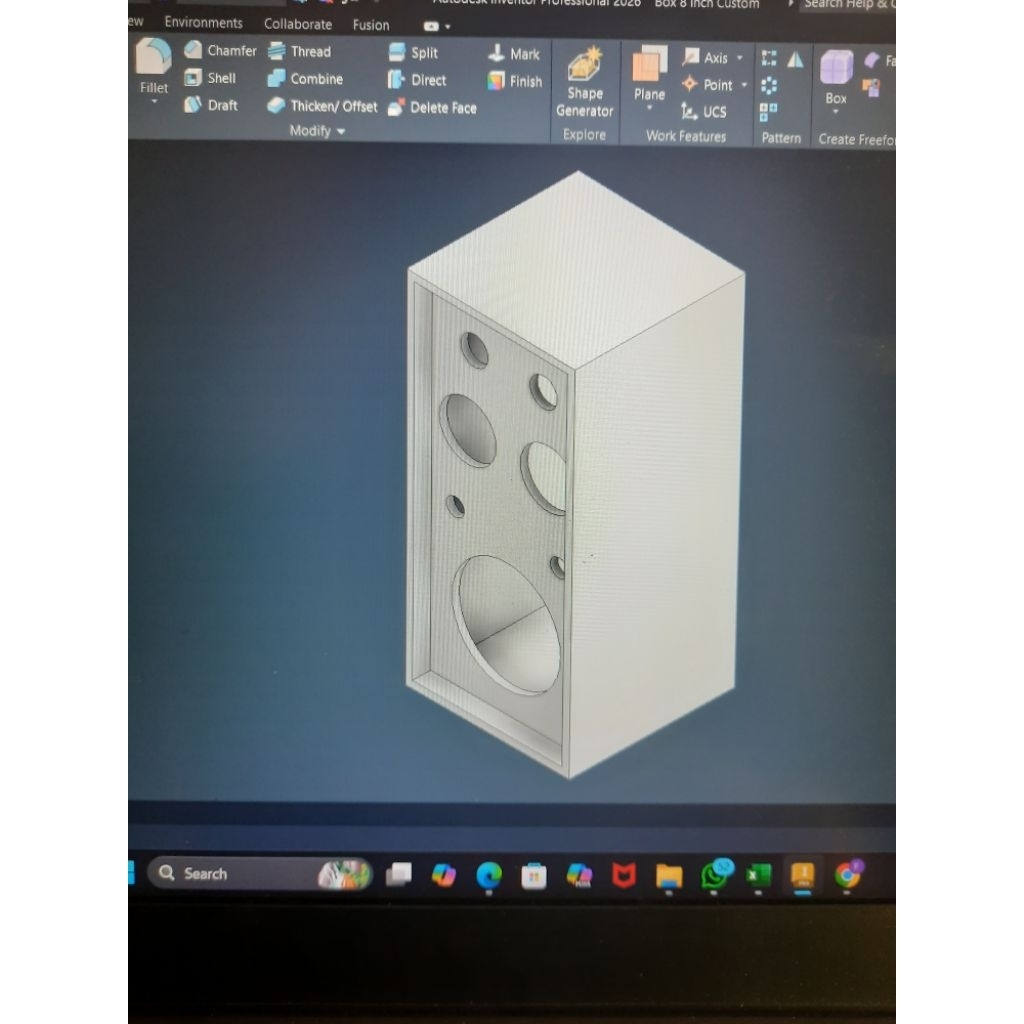 Box speaker 8 inch custom