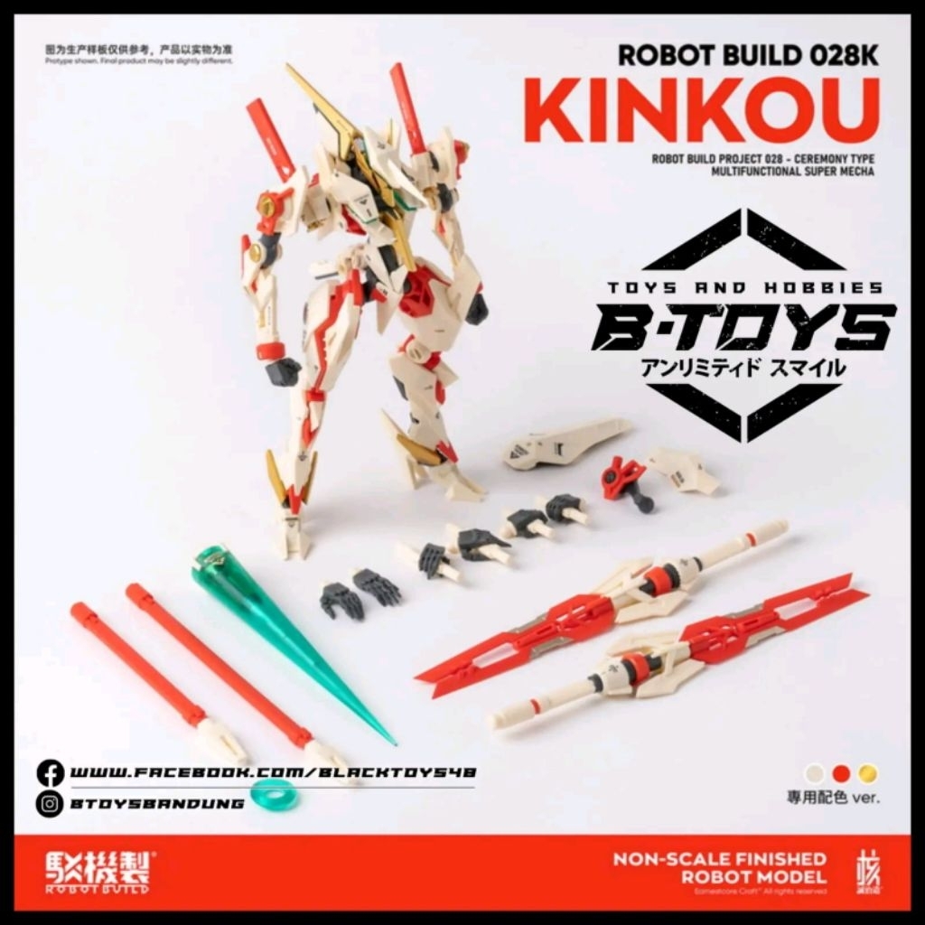 Earnestcore Craft Kinkou Robot build RB-28K Kinkou Mainan robot figure
