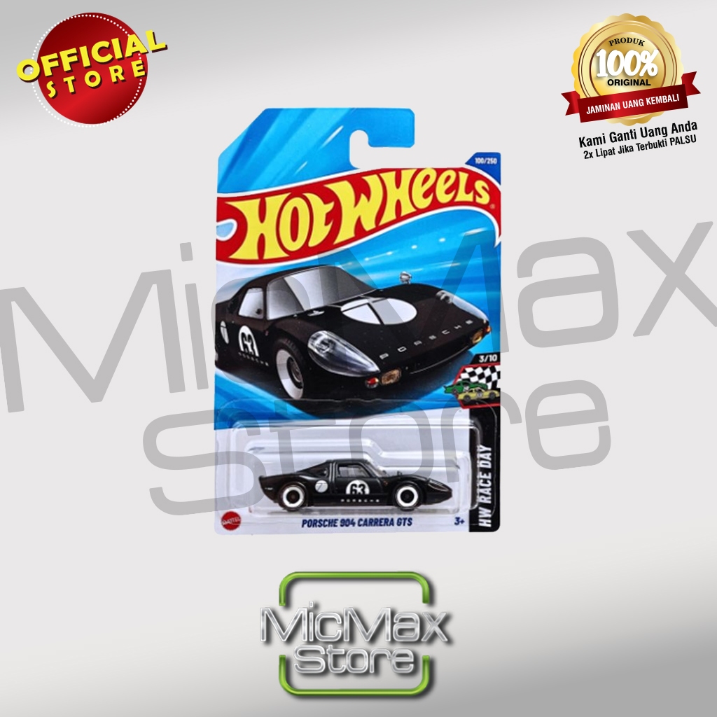 Hot Wheels HOTWHEELS Porsche 904 Carrera GTS Black Race Day HYY03