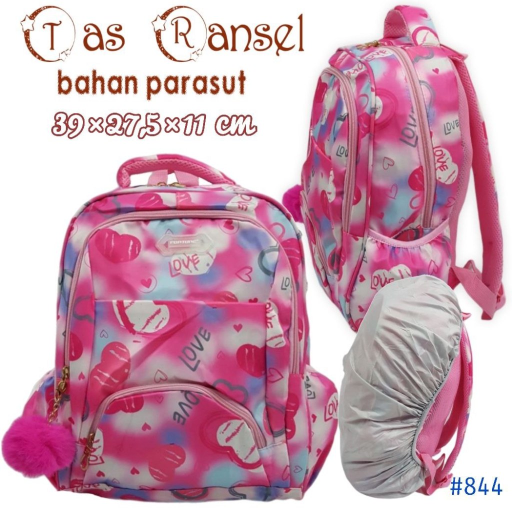 Tas Ransel Anak Parasut /Backpack Sekolah Bahan Parasut Anak Perempuan