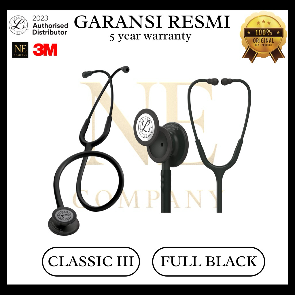 3M Littmann Classic III Full Black / Stetoskop Littmann Black edition / Littmann Original / Stetosko