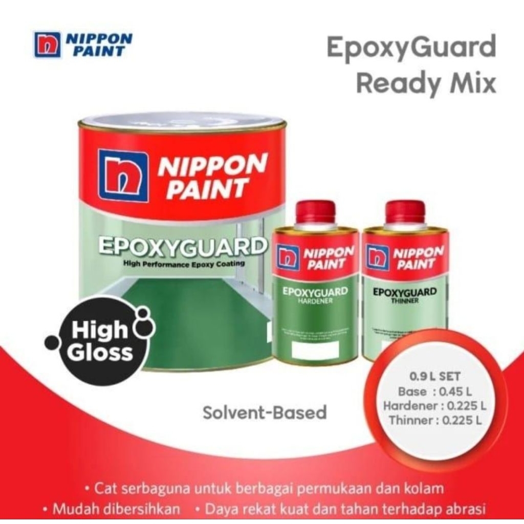 Nippon Paint Epoxy Guard Clear Gloss 1kg (Bening)
