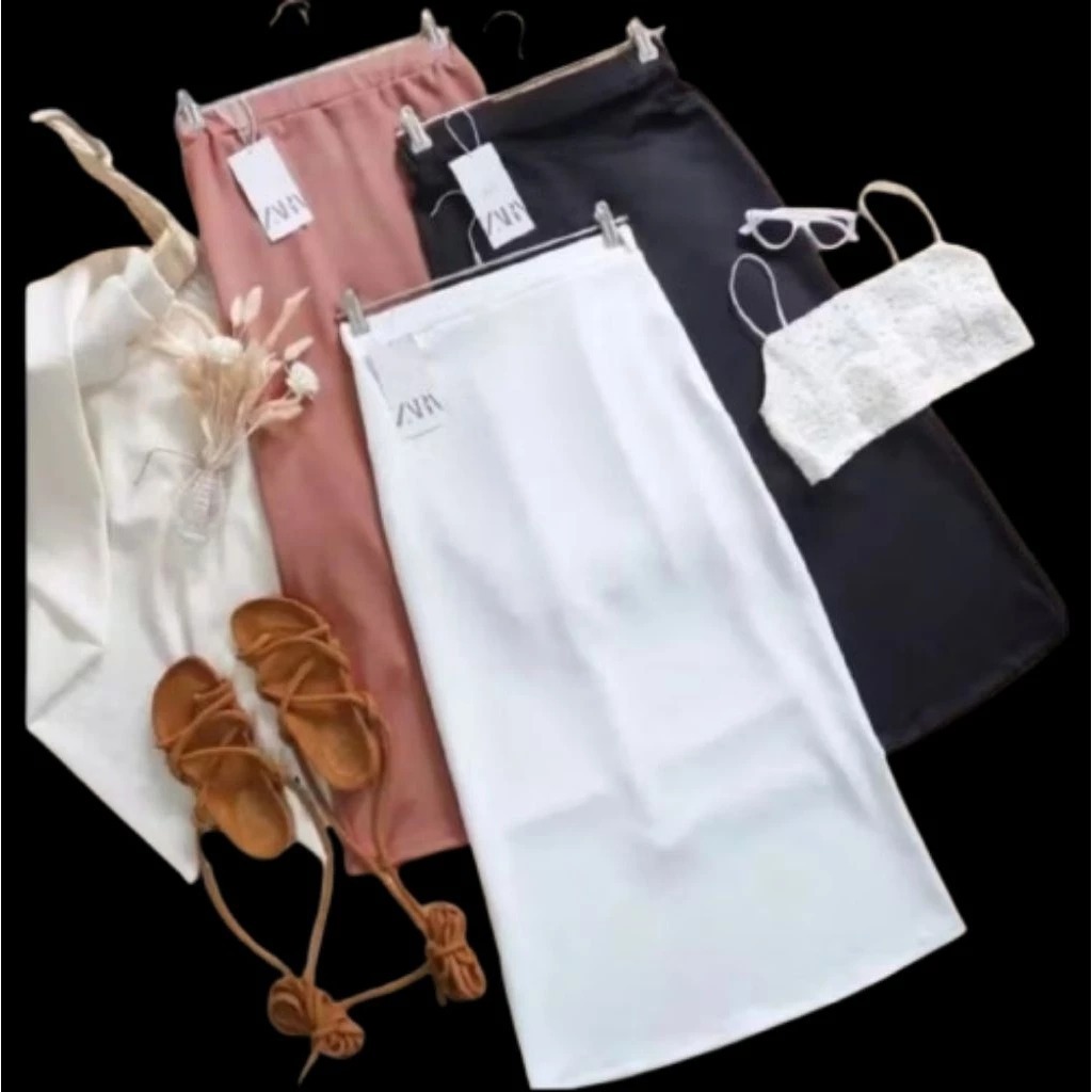 ROK SPAN PANJANG / rok Span Panjang bahan scuba / rok span / rok kerja span scuba panjang premium