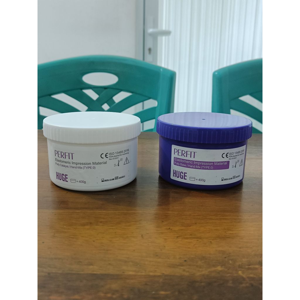 bahan cetak gigi elastomer double impression/putty silicone/heavy body