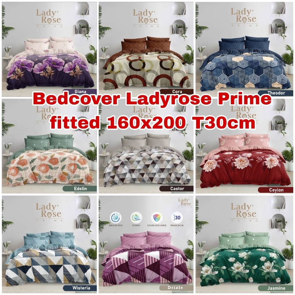 Bedcover set Ladyrose Prime fitted QUEEN 160X200