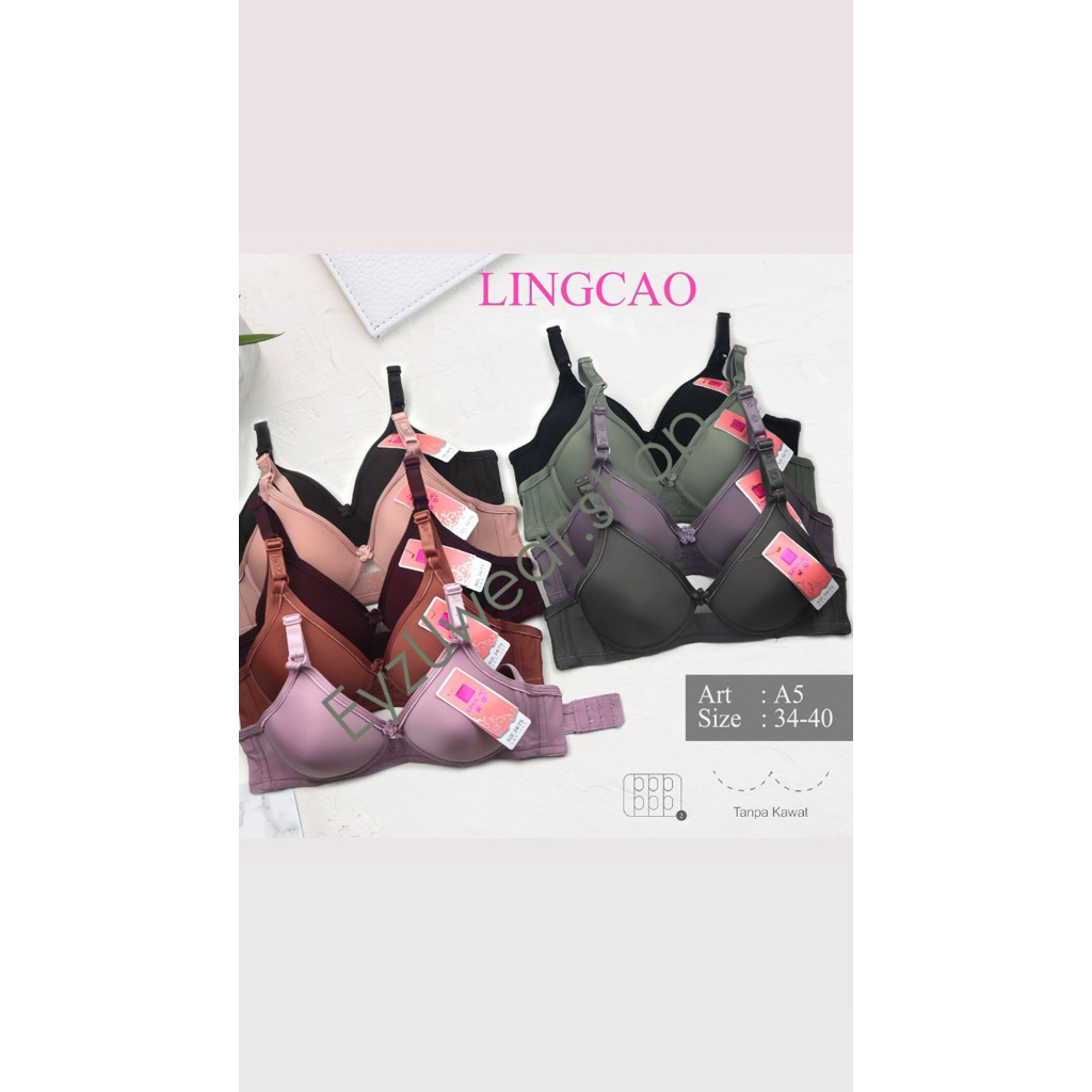 Bra Tanpa Kawat LINGCAO - Bra Premium - Bra Busa Sedang - Cup A