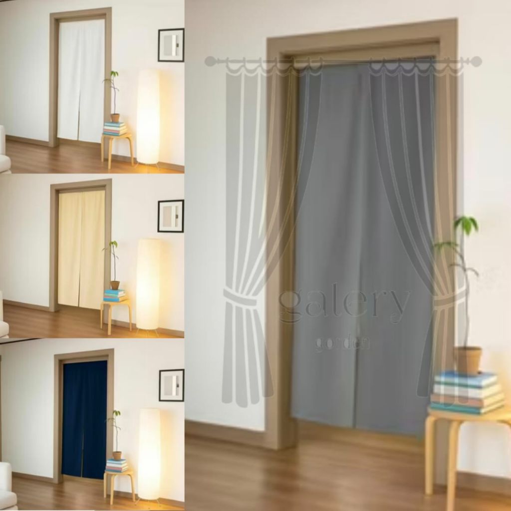 Gorden jepang tirai pintu polos/Gorden jepang polos/Tirai pintu cafe/Tirai pintu jepang