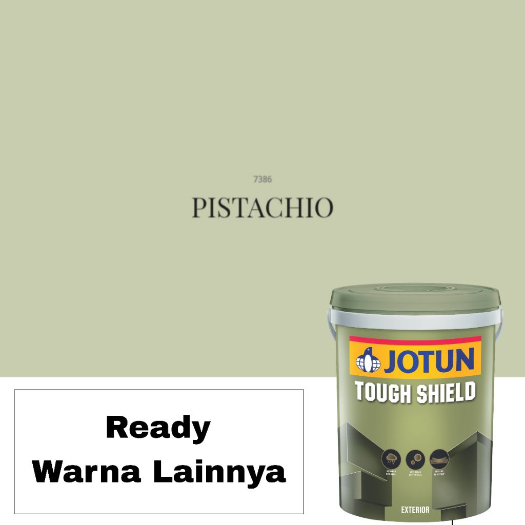Jotun Tough Shield 7386 PISTACHIO 18L (25kg) / Cat Pelapis Dinding Tembok Exterior