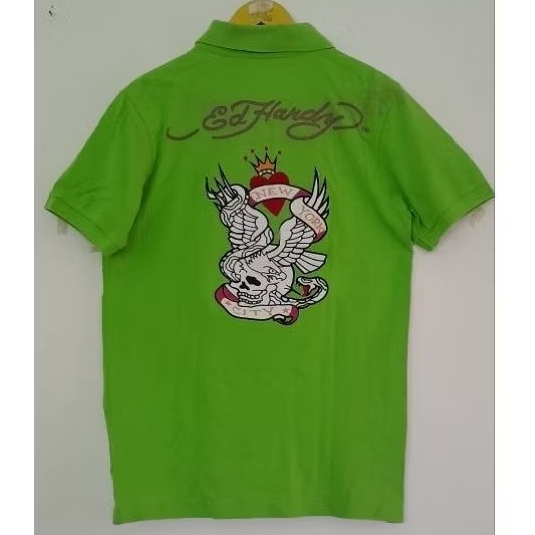 Kaos Polo Ed Hardy Size M Unisex Second Preloved