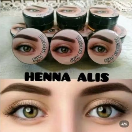Henna alis tahan lama halal 2-5 hari / henna alis dapat di pakai hingga 1 bulan - 2 bulan bahkan leb