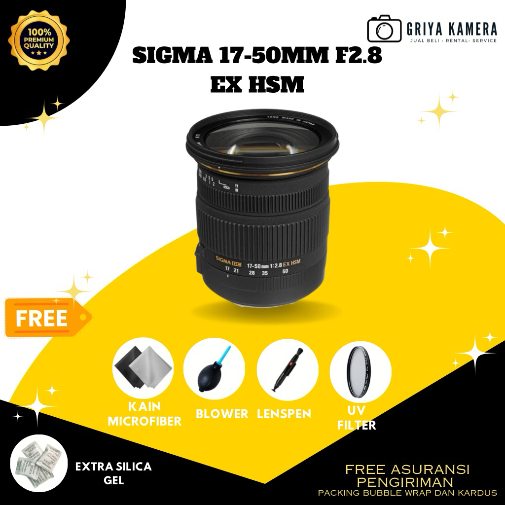 LENSA SIGMA 17-50mm F2.8 EX HSM FOR CANON