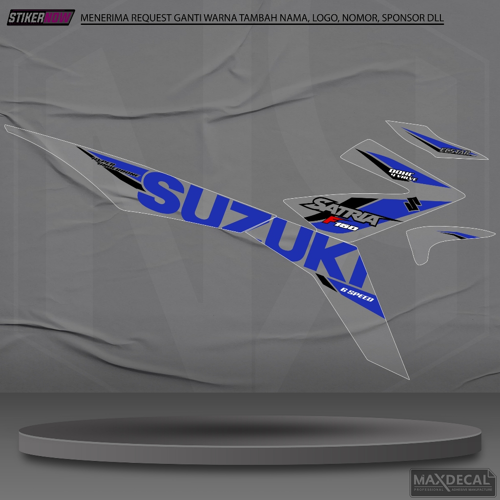 Striping Variasi Bening Transpara satria Fu Injeksi Stiker Variasi Satria FU FI