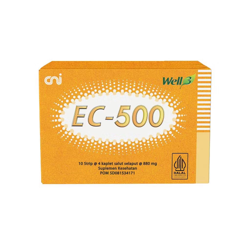 Ester C Plus CNI EC-500 kemasan baru box vitamin c ph netral aman bagi lambung asli original
