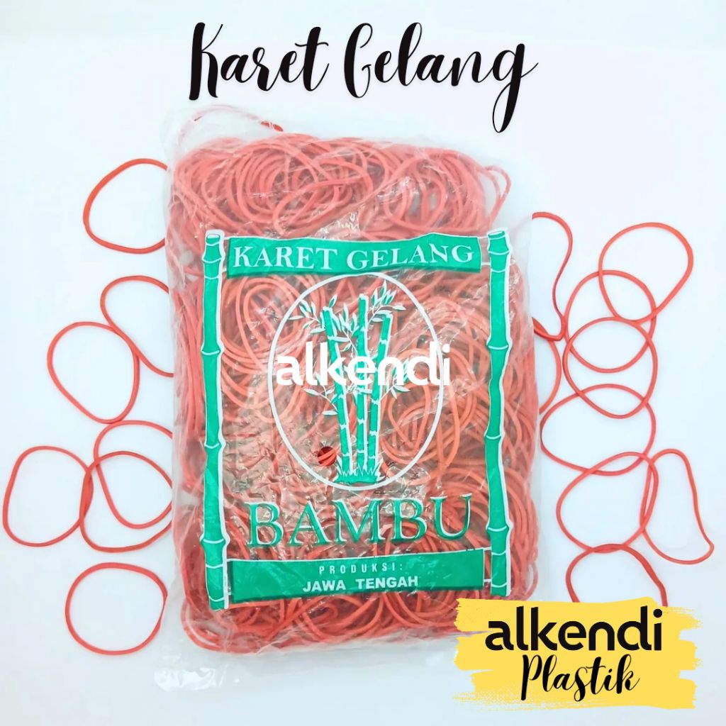 KARET GELANG BAMBU - Warna Merah