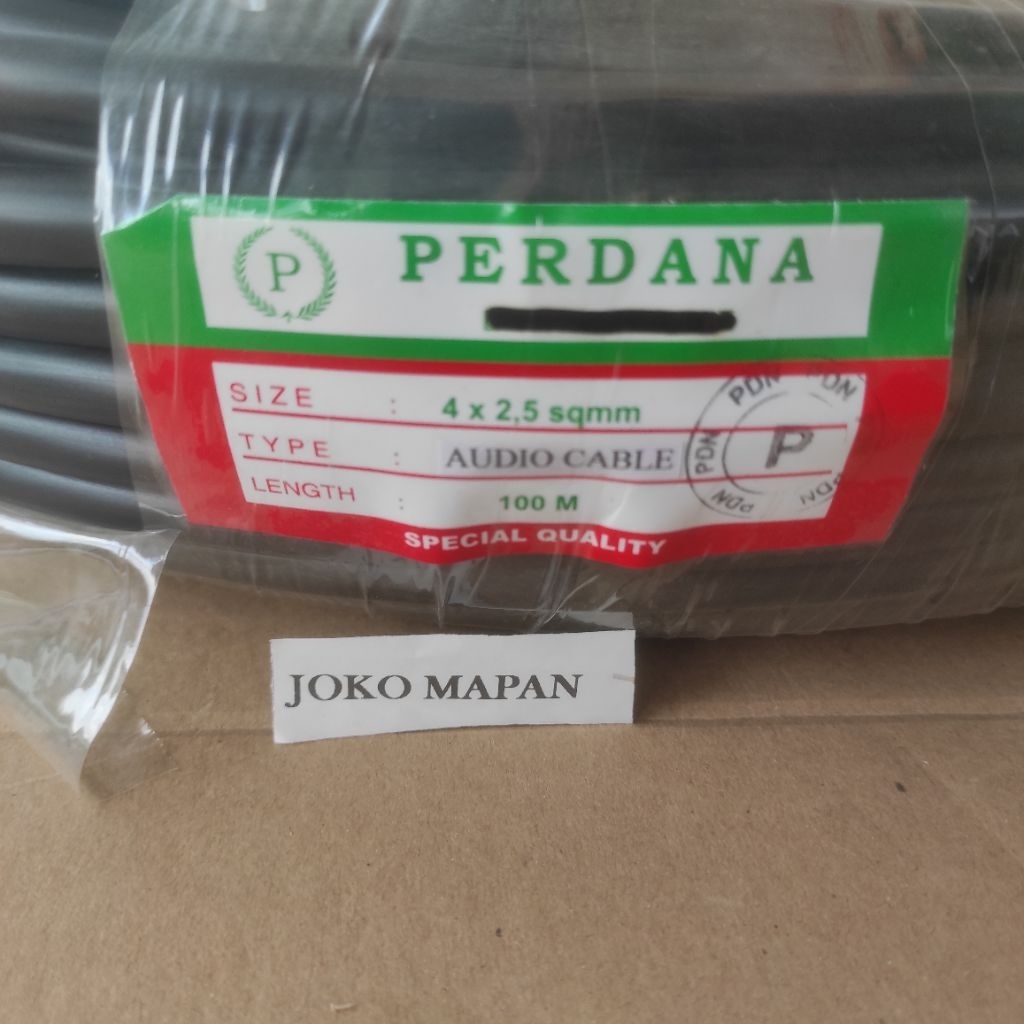 METERAN kabel speaker perdana audio 4x2,5mm audio cable perdana 4 x 2,5 mm kabel NYYHY PER METER