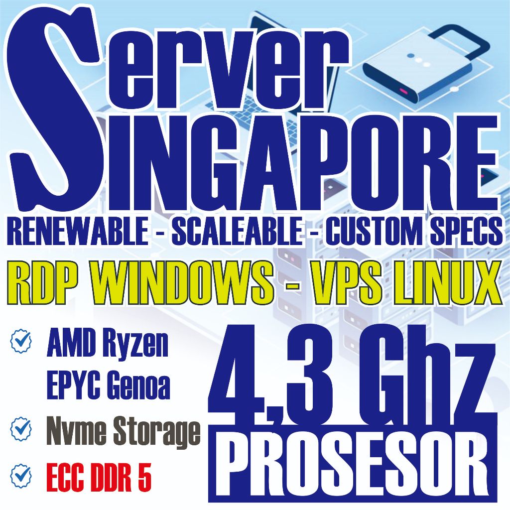 [ BISA DIPERPANJANG ] SERVER SINGAPURA VPS/Rdp Windows Murah Bergaransi 30 Hari
