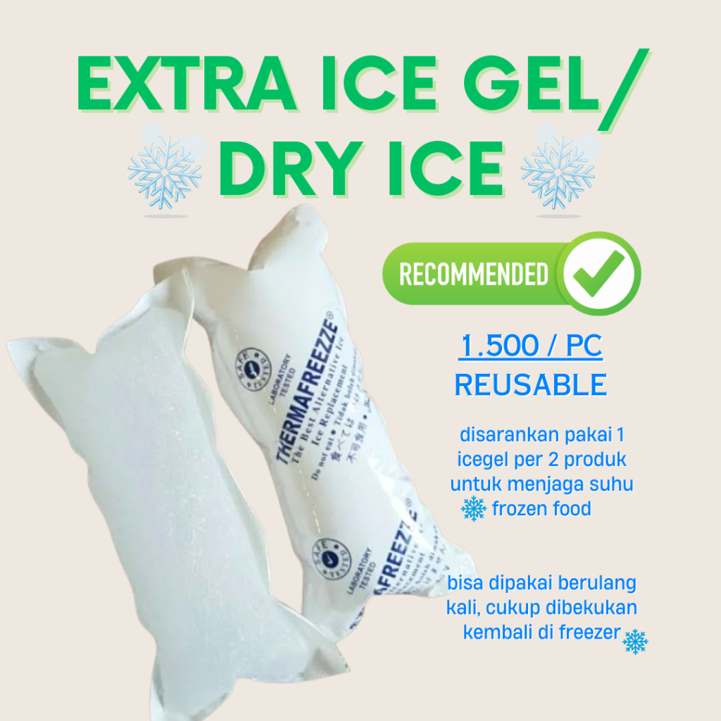 KHUSUS CUST ROKU BENTO - Tambahan Ice Gel / Ice Pack Pendingin Roku Bento - Per 1 Pc